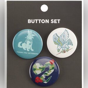 Veterans 3 pk buttons